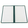 Green 2-pocket menu cover for 8.5x14