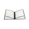 Black 4-pocket menu cover for 8.5x11