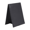Black 2-panel tent-style menu cover for 5x7