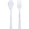 Mini Clear Utensils Combo Set – A convenient, durable set of clear utensils for serving appetizers or desserts. Reusable or disposable, perfect for weddings, parties, and events.