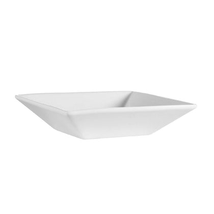 Elegant 7-inch square bowl with an 18oz capacity. Made of durable ceramic, perfect for soups, salads, and pasta. Microwave, oven, and dishwasher safe with a scratch-resistant glazed finish.