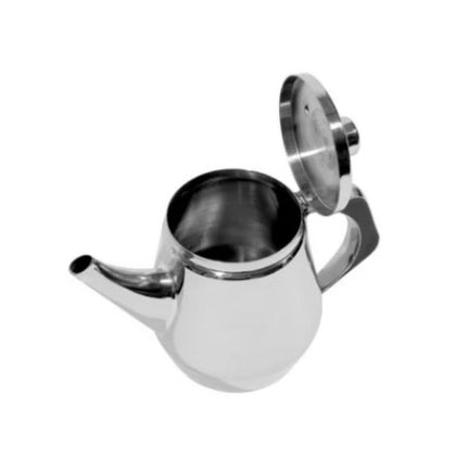 30 Oz. Modern Tea Server Stainless Steel – Sleek and durable tea server, perfect for serving tea in modern settings with a stylish, contemporary design.