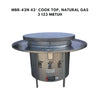 42-inch Mongolian BBQ cooktop with natural gas, offering a spacious and high-performance cooking surface for grilling and stir-frying.