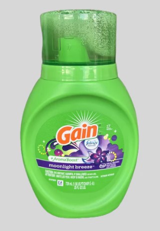 Gain + Aroma Boost Liquid Laundry Detergent, Moonlight Breeze Scent, 739ml (25 fl oz), Case of 6 – powerful clean with long-lasting fresh scent.