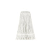 White 24oz cotton looped-end mop head, packed by 20 each per case. Durable, absorbent, and low-lint—perfect for efficient cleaning in hospitals, schools, and other commercial environments.