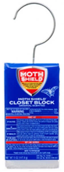 The Moth Shield Closet Block in Regular scent offers powerful protection against clothes moths and carpet beetles. Designed with a built-in hook for easy closet hanging, it safeguards garments from insect damage while helping maintain freshness. Ideal for use in wardrobes, storage boxes, and seasonal containers.