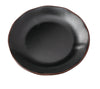 Yanco Round Plate NA-109BK Crafted from durable melamine, offering a reliable solution for both commercial and residential use. The melamine construction provides excellent break resistance, making it ideal for busy restaurants, hotels, and cafes where durability is essential. Finished in a sophisticated black color with a subtle brown rim, this plate complements a variety of table settings and enhances the presentation of bread, butter, or small side dishes.