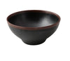 Yanco Bowl NA-606BK Made from melamine, it is designed for both durability and ease of use, ideal for commercial settings such as hotels, restaurants, and cafes. Its break-resistant feature ensures it can handle the demands of a busy kitchen. With a round shape and a classic black speckled finish accented by a brown rim, this bowl adds a refined touch to any meal presentation. 