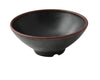 Yanco Ramen Bowl NA-607BK Crafted from melamine, this bowl offers a 26-ounce capacity, making it suitable for a variety of dishes. It is both break-resistant and dishwasher safe, catering to the needs of high-use environments while ensuring easy maintenance. With its round shape and elegant black color accented by a brown rim, this bowl adds a touch of style to any dining setup. 