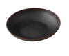 Yanco Salad/Pasta Bowl NA-709BK Constructed from melamine, this bowl combines durability with a practical design for frequent use. Its elegant black speckled finish with a brown rim enhances the visual appeal, adding sophistication to any dining setup. The melamine material is not only break-resistant but also dishwasher safe, making cleanup effortless and suitable for high-volume dining establishments. 