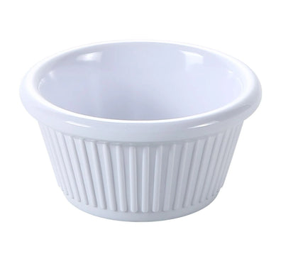 Yanco Smooth Ramekin NC-509WT is an affordable and reliable addition to your tableware collection. These white ramekin dishes are made from high-quality melamine material, that makes its dinnerware look like ceramics. These Milestone collection ramekins are commonly used for preparing and serving individual portions of a variety of dishes like creme brulee, cheese or egg dishes, macaroni and cheese, french onion soup and other food. 
