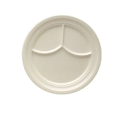 Yanco 3-Compartment Plate NC-510I is perfect for serving up meals with multiple courses, keeping your food neatly organized and separated. Crafted from extra heavy-duty melamine, this plate is built to withstand the toughest of commercial kitchen environments while remaining dishwasher safe for easy cleaning.