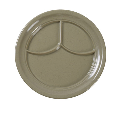 Yanco 3-Compartment Plate NC-510S Crafted with extra heavy duty melamine, this plate is designed to withstand the rigors of busy kitchens and dining rooms. Dishwasher safe and easy to clean, this compartment plate is a must-have for any restaurant, cafeteria or catering service.