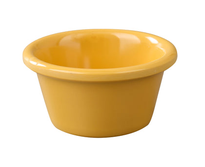 Yanco Smooth Ramekin NC-536YW is an affordable and reliable addition to your tableware collection. These yellow ramekin dishes are made from high-quality melamine material, that makes its dinnerware look like ceramics. These Milestone collection ramekins are commonly used for preparing and serving individual portions of a variety of dishes like creme brulee, cheese or egg dishes, macaroni and cheese, french onion soup and other food. 