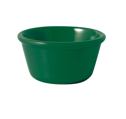 Yanco Smooth Ramekin NC-538GR is an affordable and reliable addition to your tableware collection. These green ramekin dishes are made from high-quality melamine material, that makes its dinnerware look like ceramics. These Milestone collection ramekins are commonly used for preparing and serving individual portions of a variety of dishes like creme brulee, cheese or egg dishes, macaroni and cheese, french onion soup and other food. 
