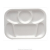 Yanco Compartment Tray NC-803W Crafted from extra heavy-duty melamine, this tray is built to withstand the rigors of daily use. It is dishwasher safe, making it easy to clean and maintain, and its white color adds a touch of sophistication to any setting.