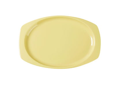 Yanco Rectangular Platter NS-209Y Performed in stylish yellow color, it can be used for serving turkey, vegetables, cold cuts or Asian appetizers. Manufactured from durable and reliable melamine, this dinnerware is popular for being unbreakable and affordable at the same time. Thanks to the stylish Nessico collection, these platters will perfectly fit any establishment design. 