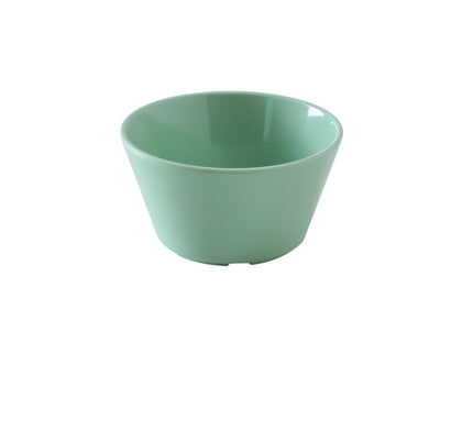 Yanco Bouillon Cup NS-302G You can serve creamy soup, portions of salad, side dishes and more in these green cups. The cup is made from long-lasting, high-quality and reliable melamine material, that makes cups look like they are ceramics. These 8 Oz bouillon cups will perfectly fit any establishment. Cups have a smooth surface and a wide rim that subtly emphasize their design. They are heavy-weight, NSF-approved, break-resistant, BPA free, and dishwasher safe. 