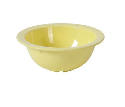 Yanco Grapefruit Bowl NS-305Y It is made from durable and reliable melamine material, which makes the bowl look like ceramics. You can use these unique heavy-weight round bowls to serve such dishes like fruits, ice cream or other desserts. Thanks to the elegant Nessico collection style, the bowl will perfectly fit any food-serving establishment design.