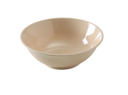 Yanco Rimless Bowl NS-5085T. It is made from durable and reliable melamine material, which makes the bowl look like ceramics. You can use these unique heavy-weight round bowls to serve such dishes like rice, soups, salads or side dishes. Thanks to the elegant Nessico collection style, the bowl will perfectly fit any food-serving establishment design. 