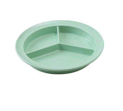 Yanco Deep 3-Compartment Plate NS-701G It is made from durable and reliable melamine material, which makes the plate look like ceramics. You can use this stylish plate to serve any dish you want. For example, you can use it for serving salads, side dishes, sushi or hot meals. The Nessico collection has an elegant and stylish design. Performed in green color, it will perfectly fit any restaurant environment. 
