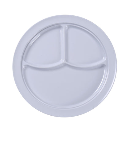 Yanco 3-Compartment Plate NS-703W It is made from durable and reliable melamine material, which makes the plate look like ceramics. You can use this stylish plate to serve any dish you want. For example, you can use it for serving salads, side dishes, sushi or hot meals. The Nessico collection has an elegant and stylish design. Performed in white color, it will perfectly fit any restaurant environment. 