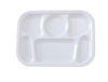Yanco 6-Compartment Plate NS-803W. It is made from durable and reliable melamine material, which makes the plate look like ceramics. You can use this stylish plate to serve any dish you want. For example, you can use it for serving salads, side dishes, sushi or hot meals. The Nessico collection has an elegant and stylish design. Performed in white color, it will perfectly fit any restaurant environment. 