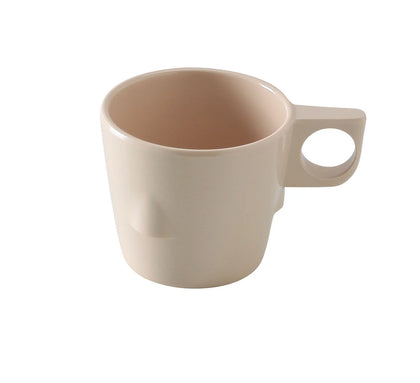 Yanco Stackable Bulbous Cup NS-9011T Made from the long-lasting and qualitative melamine these cups look like ceramics. The material is BPA free, so it doesn't contain any harmful substances. You can serve any cold or hot drinks in these cups - coffee, tea, cocoa, etc. These cups will perfectly fit any establishment design. Thanks to the elegant coupe shape, they will always look stylish in your cafeteria, restaurant or catering events. 