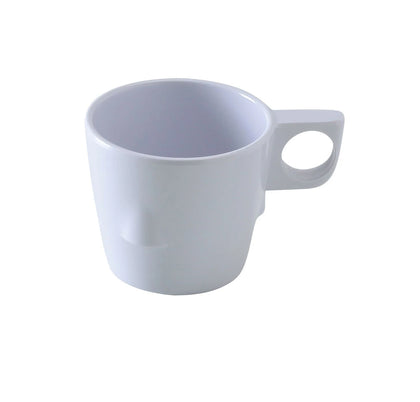 Yanco Stackable Bulbous Cup NS-9011W Made from the long-lasting and qualitative melamine these cups look like ceramics. The material is BPA free, so it doesn't contain any harmful substances. You can serve any cold or hot drinks in these cups - coffee, tea, cocoa, etc. These cups will perfectly fit any establishment design. Thanks to the elegant coupe shape, they will always look stylish in your cafeteria, restaurant or catering events.