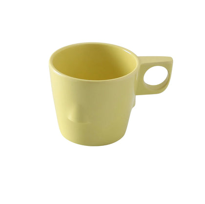 Yanco Stackable Bulbous Cup NS-9011Y Made from the long-lasting and qualitative melamine these cups look like ceramics. The material is BPA free, so it doesn't contain any harmful substances. You can serve any cold or hot drinks in these cups - coffee, tea, cocoa, etc. These cups will perfectly fit any establishment design. Thanks to the elegant coupe shape, they will always look stylish in your cafeteria, restaurant or catering events. 