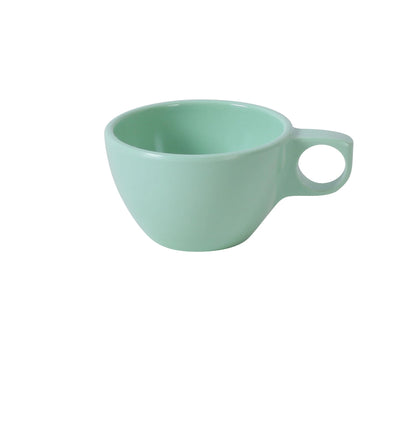 Yanco Ovide Cup NS-9015G is a unique and affordable restaurant drinkware. Made from the long-lasting and qualitative melamine these cups look like ceramics. The material is BPA free, so it doesn't contain any harmful substances. You can serve any cold or hot drinks in these cups - coffee, tea, cocoa, etc. These cups will perfectly fit any establishment design. Performed in stylish green color, they will always look stylish in your cafeteria, restaurant or catering events. 