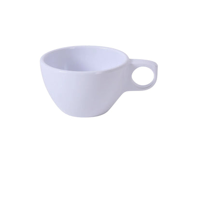 Yanco Bulbous Mug NS-901W Made from the long-lasting and high-quality melamine material these mugs look like ceramics. You can serve any cold or hot drinks in these cups - coffee, tea, cocoa, etc. These white mugs will perfectly fit any establishment design. Thanks to the appearance, they will always look stylish in your cafeteria, restaurant or catering events. The popular volume and sizes of the mug allow you to easily serve the right amount of drink. 