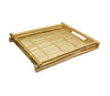 A natural bamboo tray, offering a stylish and eco-friendly surface for serving food, drinks, or displaying items.
