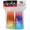 Neon Mix 2oz Tumbler in various bright neon colors, perfect for serving shots, small drinks, or desserts at parties, celebrations, or casual events. Durable, fun, and lively addition to any occasion.