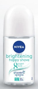 NIVEA Happy Shave Roll-On Deodorant, 25ml, Case of 30
