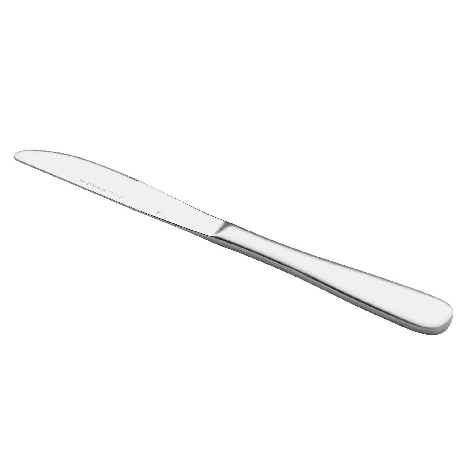 Noble Dinner Knife 18/8 Extra Heavyweight, 9 1/8 inch, mirror-polished, rust-resistant, ergonomic handle, sharp blade, case of 15 dozen for restaurants, hotels, catering services, and fine dining