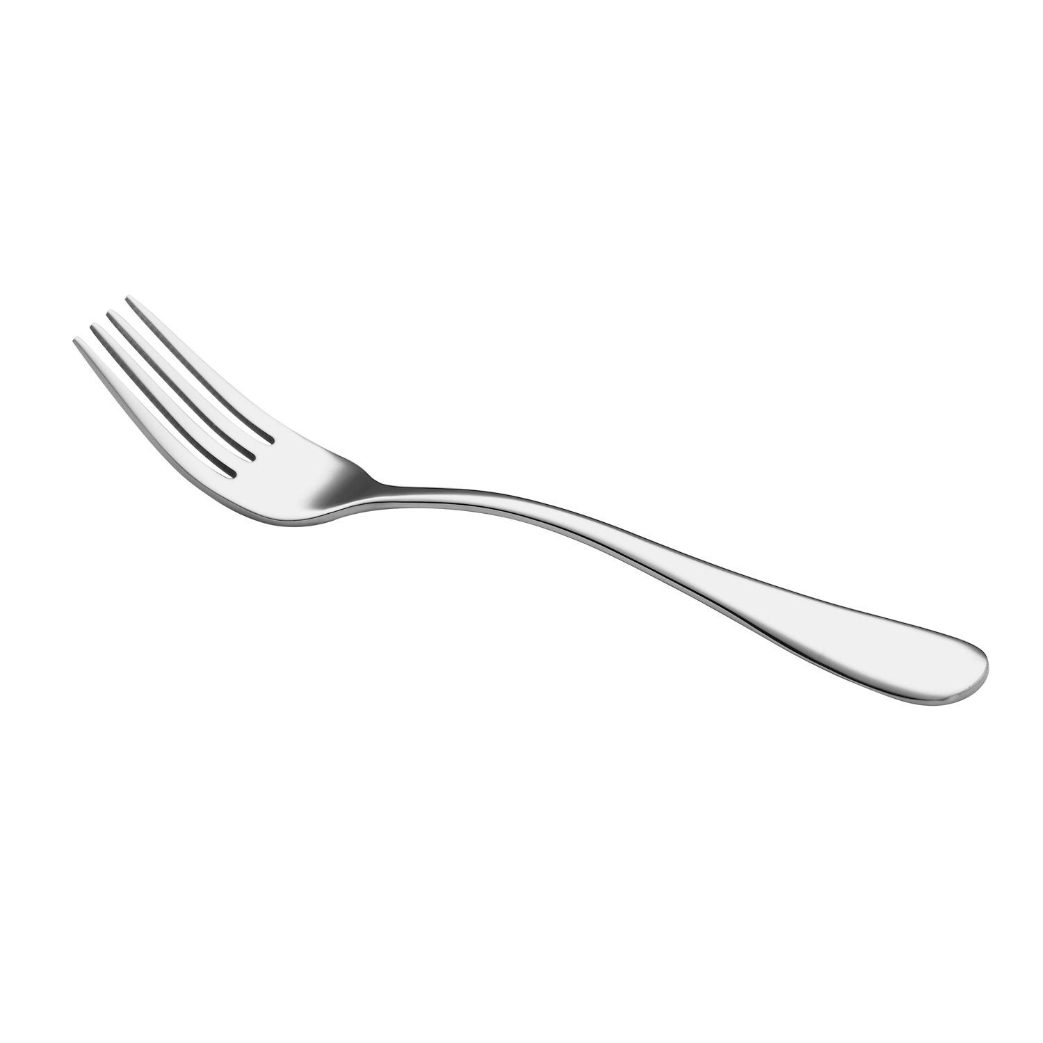 Noble Salad Fork 18/8 Extra Heavyweight, 6 3/4 inch, mirror-polished, rust-resistant, ergonomic tines, case of 25 dozen for restaurants, hotels, catering services, and fine dining