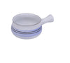 Yanco Skillet Bowl OC-5105 is a stylish and functional addition to any kitchen or dining setup. Designed with a 22-ounce capacity, this round bowl is perfect for serving soups, stews, and other hot dishes. Crafted from high-quality porcelain with a smooth glazed finish, it features an elegant white base with a beautiful blue Ocean Collection design. The sturdy handle ensures easy carrying, even when hot. 