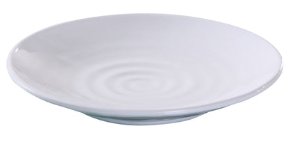 Yanco Round Plate OK-1712 It is made from durable and reliable melamine material, which makes the plate look like ceramics. You can use this stylish plate to serve any dish you want. For example, you can use it for serving sushi, salads, side dishes, or other Asian cuisine appetizers. The Osaka collection has an elegant and stylish design. Performed in white color, it will perfectly fit any restaurant environment. 