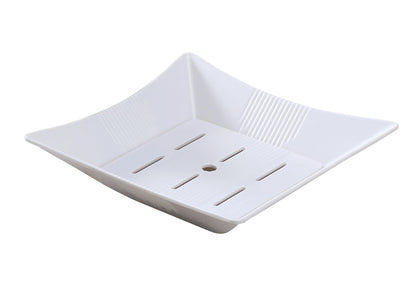 Yanco Rectangular Seafood Bowl OK-2550 6/Pcs It is made from durable and reliable melamine material, which makes the bowl look like ceramics. You can use these unique rectangular bowls to serve such dishes like seafood, rice, soups, salads or side dishes. Thanks to the elegant Osaka collection style, the bowl will perfectly fit any food-serving establishment design. 