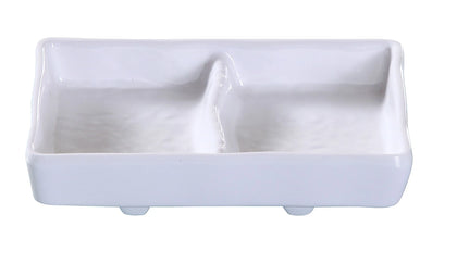 Yanco Double Divided Sauce Dish OK-4031 is a perfect solution to serve sauces, dips, spices, and herbs that accompany the oriental dishes in your food-serving establishment. Thanks to the high-quality, reliable and affordable melamine material, these double divided sauce dishes can With stand the heavy commercial use. While looking like they are handmade ceramics such dishes won't chip, break, or stain. 