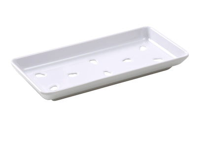 Yanco Food Container OK-608 is a very convenient tool, that allows easy transportation of different types of products. You can use such containers to keep food fresh for a long time. These square food containers have a sturdy construction making it long-lasting. They have a non-stick surface to clean and release food easily. Such Osaka containers are made from a durable melamine material, BPA free, and NSF listed. You can use these tools in your food-serving establishment. 