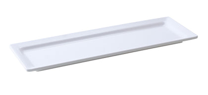 Yanco Rectangular Display Plate OK-7121 6/Pcs It is made from durable and reliable melamine material, which makes the plate look like ceramics. You can use this stylish plate to serve any dish you want. For example, you can use it for serving sushi, salads, side dishes, or other Asian cuisine appetizers. The Osaka collection has an elegant and stylish design. Performed in white color, it will perfectly fit any restaurant environment. 