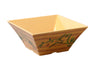 Yanco Square Bowl OL-4107 It is made from durable and reliable melamine material, which makes the bowl look like ceramics. You can use these unique square bowls to serve such dishes like rice, soups, salads or side dishes. Thanks to the elegant Olive collection style, the bowl will perfectly fit any food-serving establishment design. 