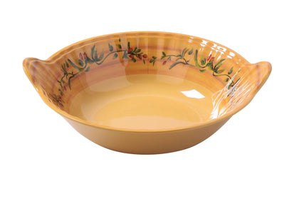 Yanco Bowl OL-512 6/Pcs It is made from durable and reliable melamine material, which makes the bowl look like ceramics. You can use these unique round bowls to serve such dishes like rice, soups, salads or side dishes. Thanks to the elegant Olive collection style, the bowl will perfectly fit any food-serving establishment design.