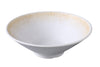 Yanco Bowl OP-410 is a beautifully crafted piece from the Optimum collection, combining durability with an elegant design. Made from high-quality melamine, it features a golden design and textured finish that adds sophistication to any dining experience. Perfect for serving ramen, soups, or larger portions, this bowl is designed for both style and practicality in high-demand environments like restaurants and catering services.