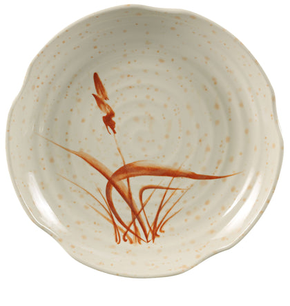 Yanco Lotus Shape Plate OR-1812 It is made from durable and reliable melamine material, which makes the plate look like ceramics. You can use this stylish plate to serve any dish you want. For example, you can use it for serving sushi, salads, side dishes, or other meals. The Orchis collection has an elegant and stylish design. Whether it's an Italian, Japanese or American cuisine, it will subtly emphasize the atmosphere of your establishment. 