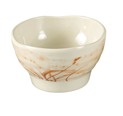 Yanco Rice Bowl OR-3704 It is made from durable and reliable melamine material, which makes the bowl look like ceramics. You can use these unique round bowls to serve such dishes like rice, soups, salads or side dishes. Thanks to the elegant Orchis collection style, the bowl will perfectly fit any food-serving establishment design. Performed in oriental style, such melamine tableware is an ideal solution for those who choose high-quality, durable and affordable dinnerware for their place. 