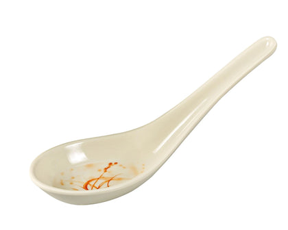 Yanco Soup Spoon OR-7001 is a great, extra-strong and affordable tableware solution for your food-serving establishment. Made from the high-quality melamine, the spoon doesn't bend or scratch. Melamine also makes the spoon look like handmade ceramics. These spoons are ideal for soups, desserts or appetizers. These Japanese style spoons can become a great addition to your melamine tableware collection. They have a stylish appearance and will perfectly fit most of the establishments' interiors. 
