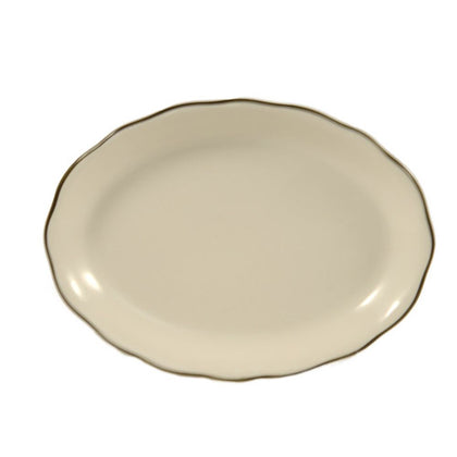 Oval Platter #6 Black Band, 9 5/8